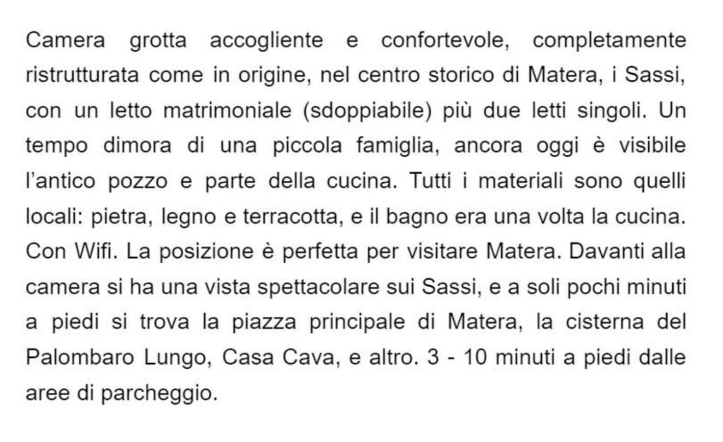 Cave Rooms Sassi 마테라 객실 사진