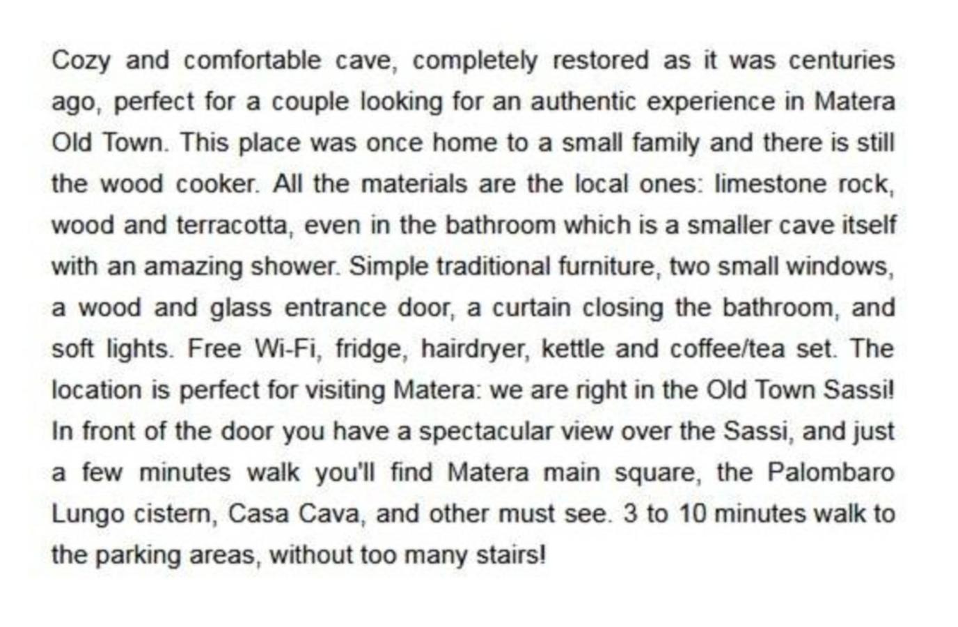 Cave Rooms Sassi 마테라 객실 사진